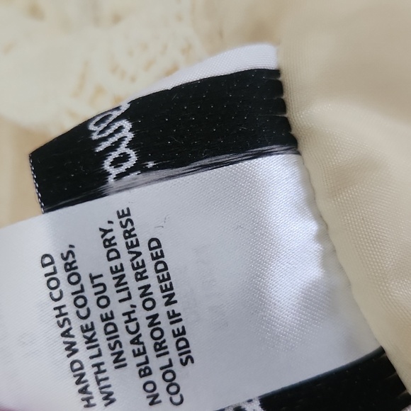 Rare Editions Pale Yellow Lace Paery Dress Size 10 - Picture 7 of 10